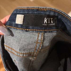 Dark wash skinny jeans